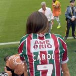 Renato Gaúcho recebe carinho da filha após estreia do Fluminense no Mundial