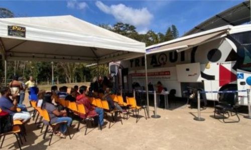 caravana da Biometria em Simonésia - Divulgação TRE