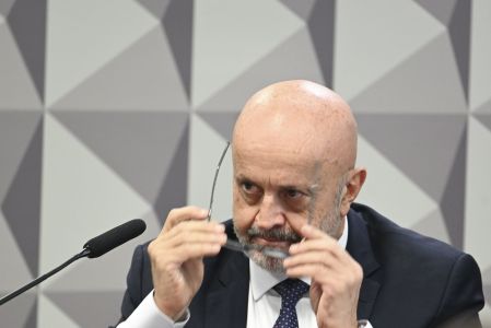 O lobista e empresário Antônio Carlos Camilo Antunes, o "Careca do INSS", em depoimento à CPMI do INSS