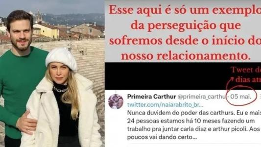 Carla Diaz expôs nas redes sociais ameaças enviadas ao casal
