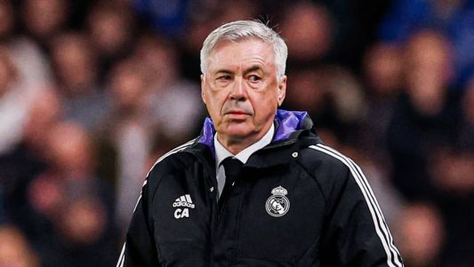 Carlo Ancelotti durante jogo pelo Real Madrid