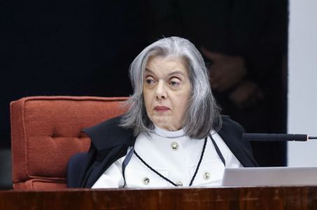 Ministra Cármen Lúcia durante julgamento de Bolsonaro, no STF