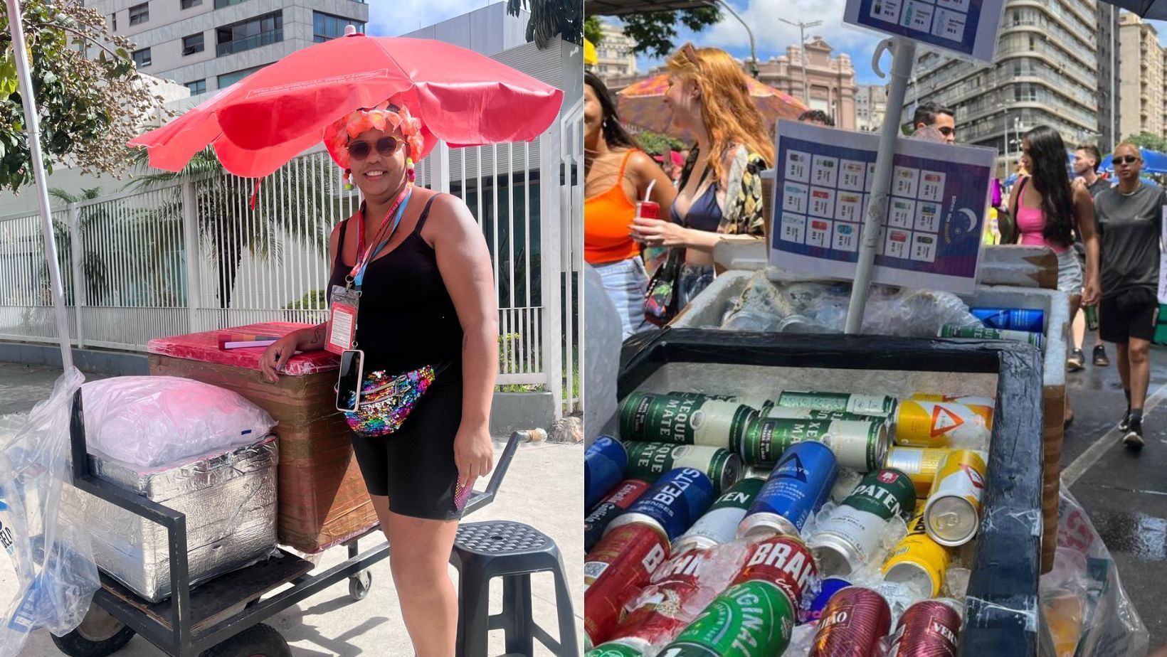 Carnaval em BH: ambulantes dizem que vendas de bebidas superaram expectativas: '15h na rua'