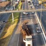 Anel Rodoviário de BH: interdição por causa de acidente com carreta passa de 5h