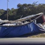 Após tombamento de carreta, interdição no Anel Rodoviário de Belo Horizonte chega a 15 horas