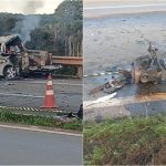 Tragédia na Fernão Dias em MG: motorista de Saveiro atravessou a pista e atingiu carretas
