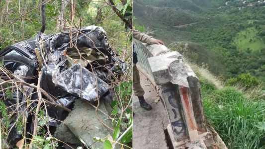 Carro cai de mirante na Serra do Cipó e homem morre após ser arremessado