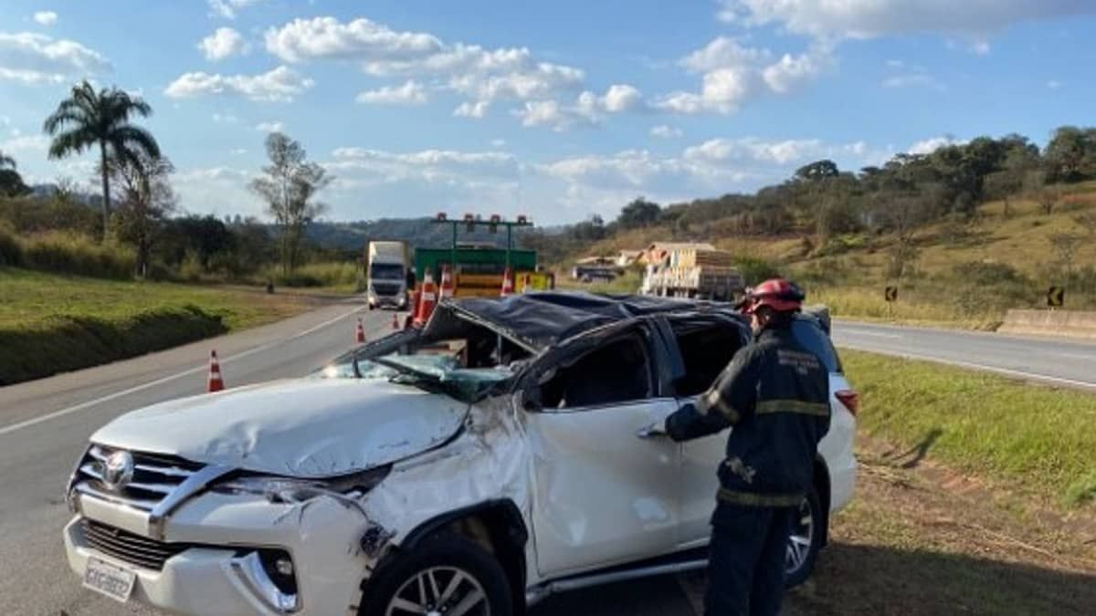 Acidente na BR-381 deixa ferido em Carmópolis de Minas