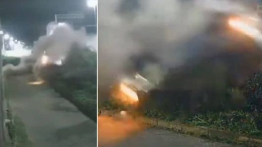 Carro 'voou' no Anel Rodoviário