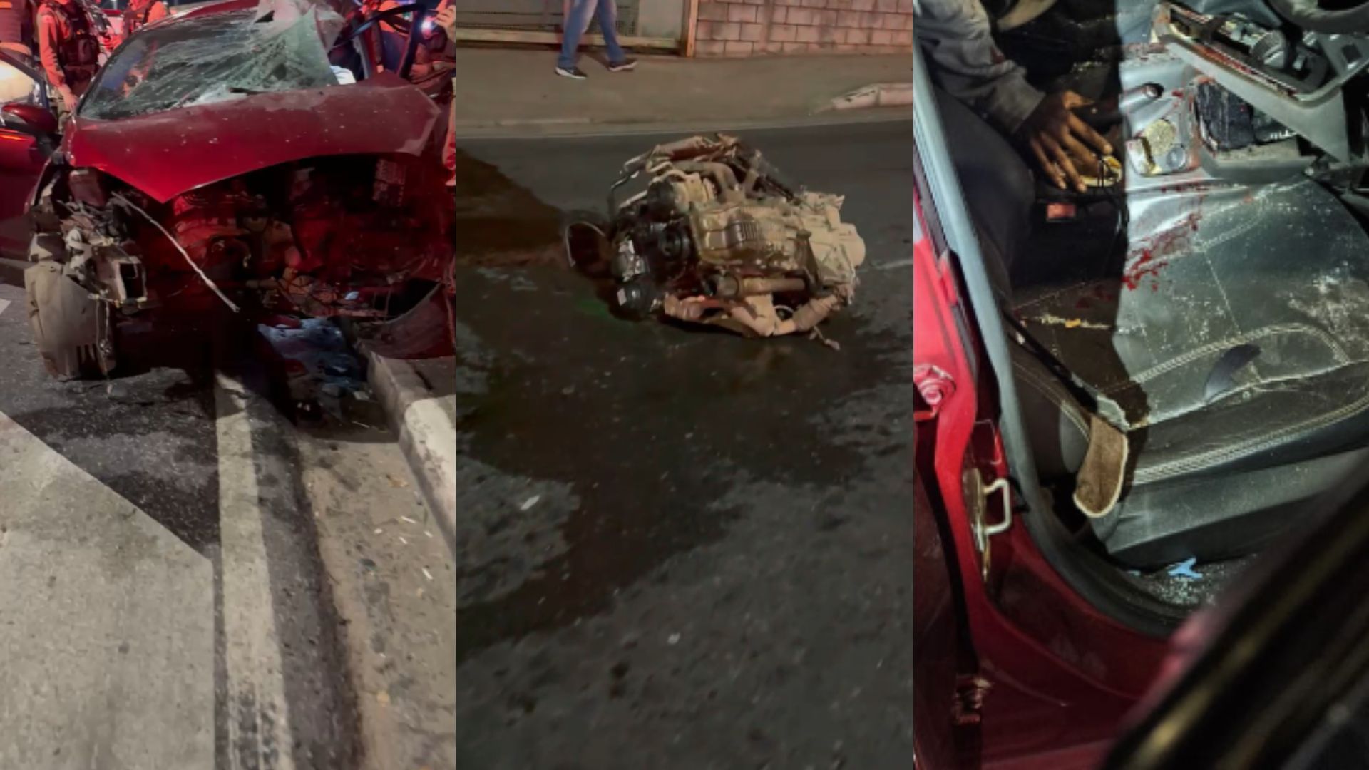 Perseguição policial termina em acidente e deixa três feridos na av. Cristiano Machado, em BH