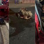 Perseguição policial termina em acidente e deixa três feridos na av. Cristiano Machado, em BH