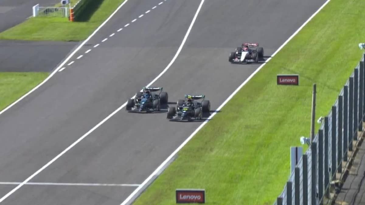 Hamilton é multado por atravessar pista a pé no GP do Catar após acidente com Russell 