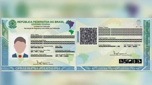 Carteira de Identidade Nacional (CIN) tem apenas o CPF como número de identificação