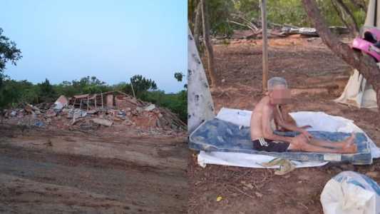 Casa de idoso foi demolida nessa quarta-feira (11)