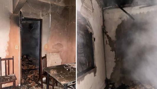 Casa ficou com estrutura comprometida