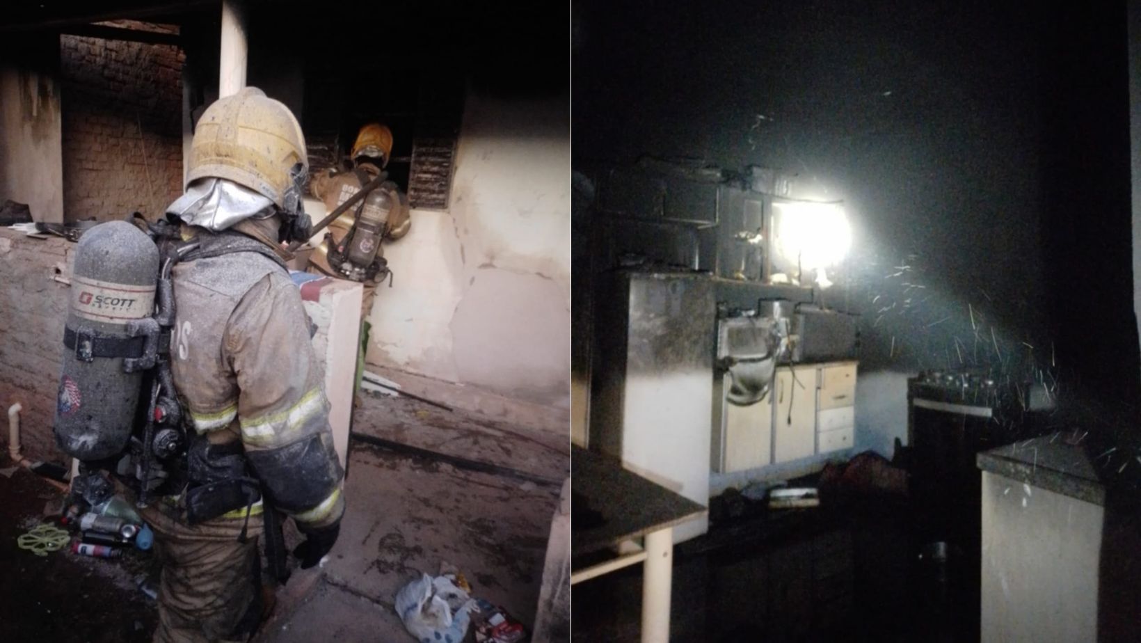 Homem briga com esposa, coloca fogo na casa e foge no interior de Minas