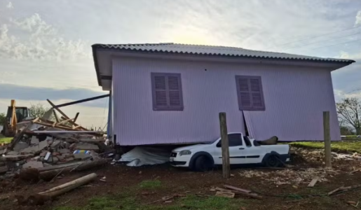 Defesa Civil confirmou tornado e mantém alerta para novas tempestades