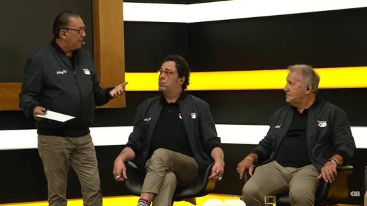Casagrande e Zico participaram da transmissão do jogo da Seleção no canal de Galvão Bueno no YouTube