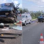 Casal de idosos morre após grave acidente com caminhão na BR-135, em Corinto