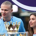 Namorada de Haaland rouba a cena durante sorteio da Champions League