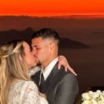Bruno Guimarães se casa em cerimônia no Cristo Redentor