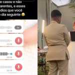 Vídeo: mulher se casa sem convidar parentes e áudios de familiares viralizam: 'casou escondido'