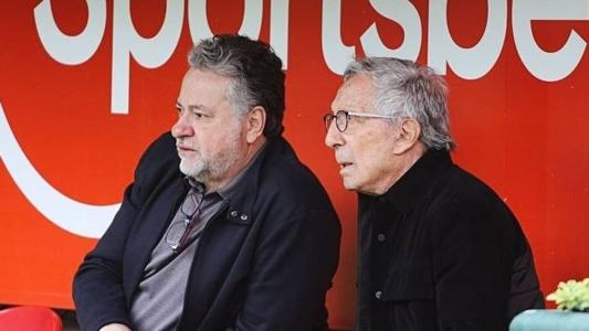 Casares (esquerda) recebeu Abílio Diniz no CT do São Paulo