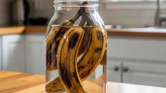 Casca de banana dentro da água vai te ajudar em outros pontos