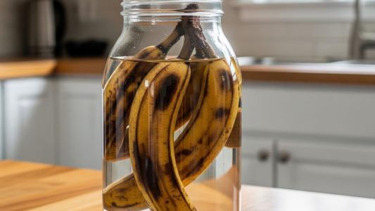 Casca de banana dentro da água vai te ajudar em outros pontos