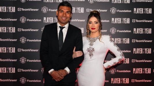 Casemiro e a esposa Anna Mariana