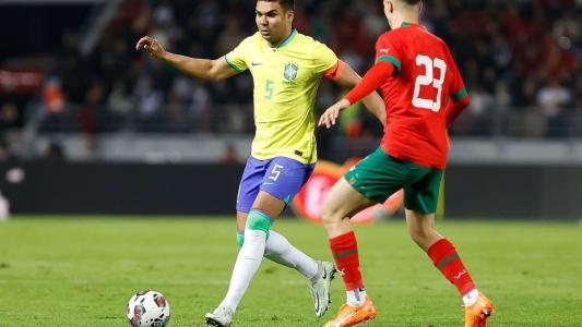Casemiro foi o capitão da Seleção contra o Marrocos