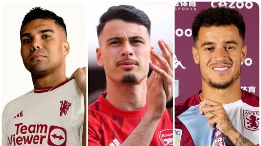 Casemiro, Martinelli e Coutinho estão entre os vários brasileiros que disputarão a Premier League em 2023/24