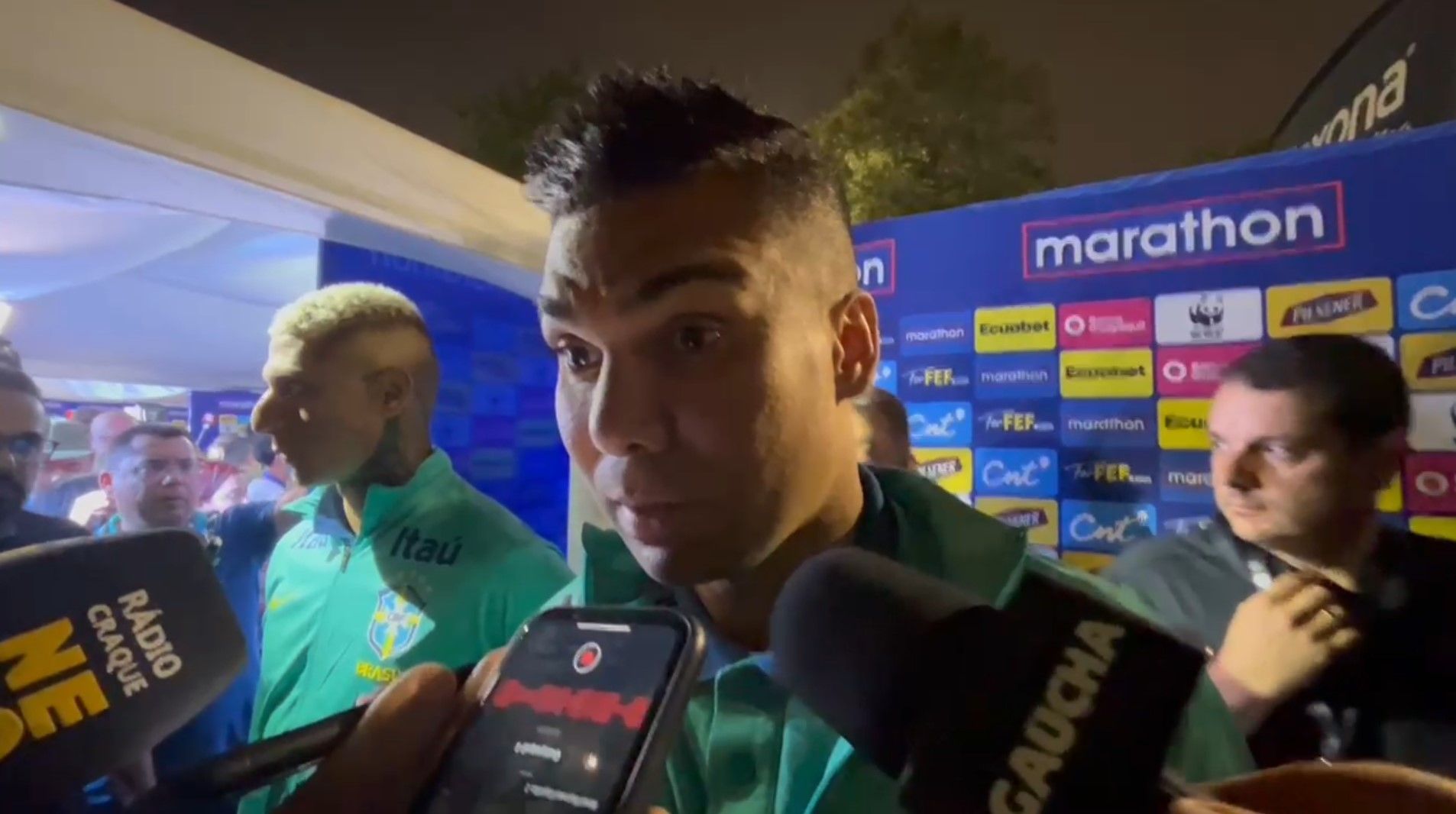Casemiro celebra volta à Seleção com Ancelotti e valoriza empate com Equador