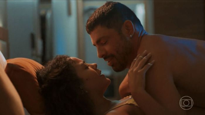 Bella Campos e Cauã Reymond contracenam em 'Vale Tudo'