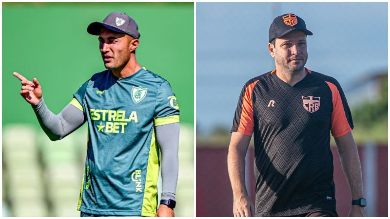 América x CRB: prováveis escalações para partida da Série B