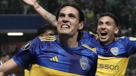 Cavani marcou o gol do Boca Juniors na partida