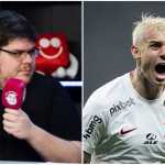 Cazé reage a gol de Róger Guedes em vitória do Corinthians: 'Gol antológico'