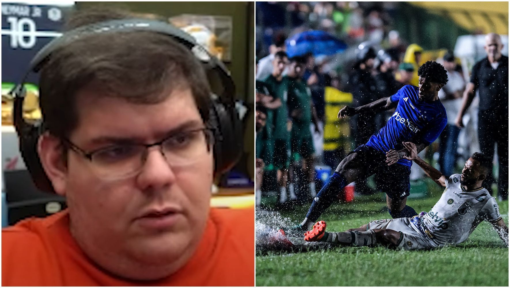 Cazé critica gramado em eliminação do Cruzeiro na Copa do Brasil: 'É bizarro'