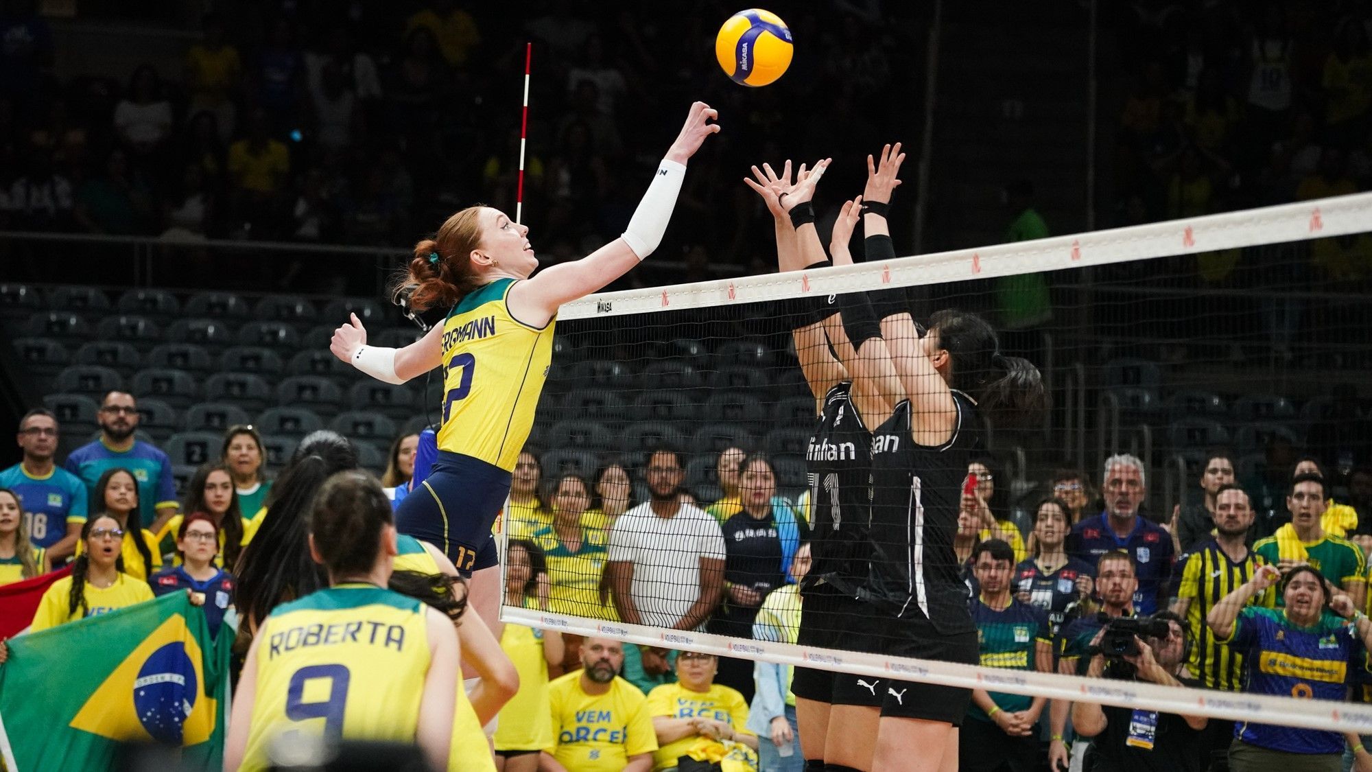 Seleção Feminina faz 3 a 0 na Coreia do Sul pela Liga das Nações de Vôlei