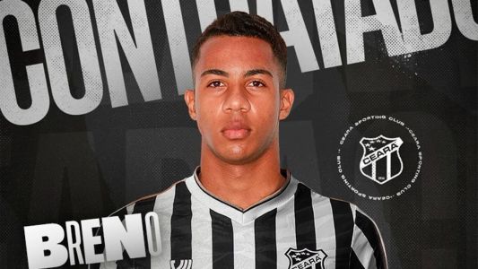 Ceará divulga a contratação do volante Breno, emprestado pelo Botafogo