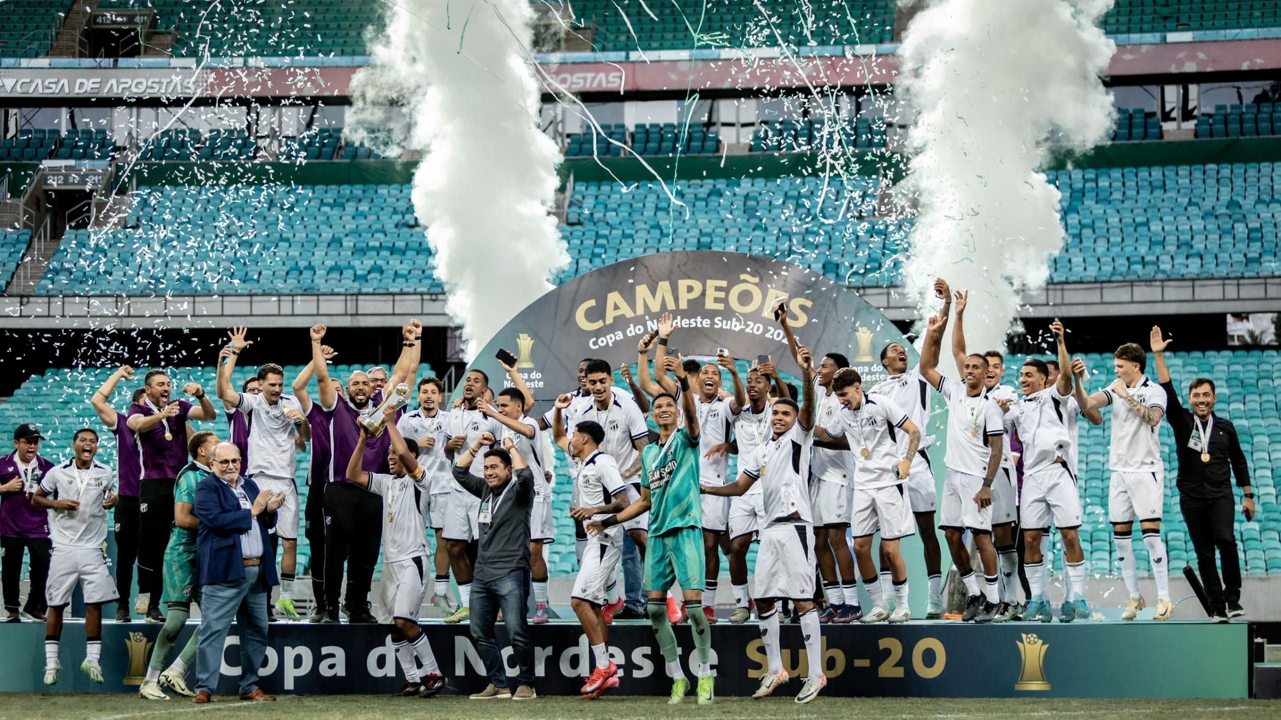 Ceará reverte vantagem, vence Bahia e é campeão da Copa do Nordeste Sub-20