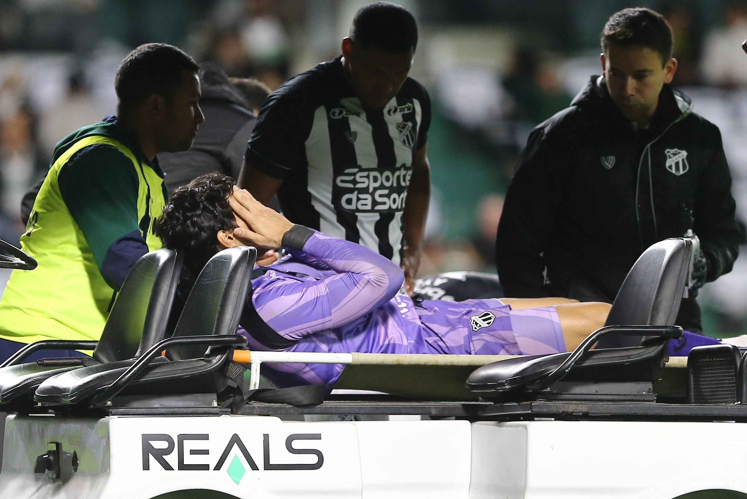 Goleiro do Ceará, Richard tem suspeita de lesão grave no tendão de Aquiles