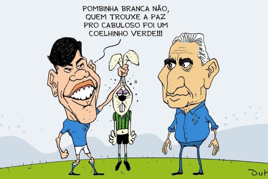 Charge do Duke | Vitória do Cruzeiro sobre o América e alívio da pressão em Tite