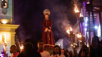 Celebração representa as etapas até a prisão de Jesus Cristo
