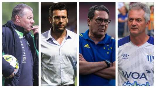 Celso Roth, Alberto Valentim, Vanderlei Luxemburgo e Lisca são alguns dos treinadores sem clube