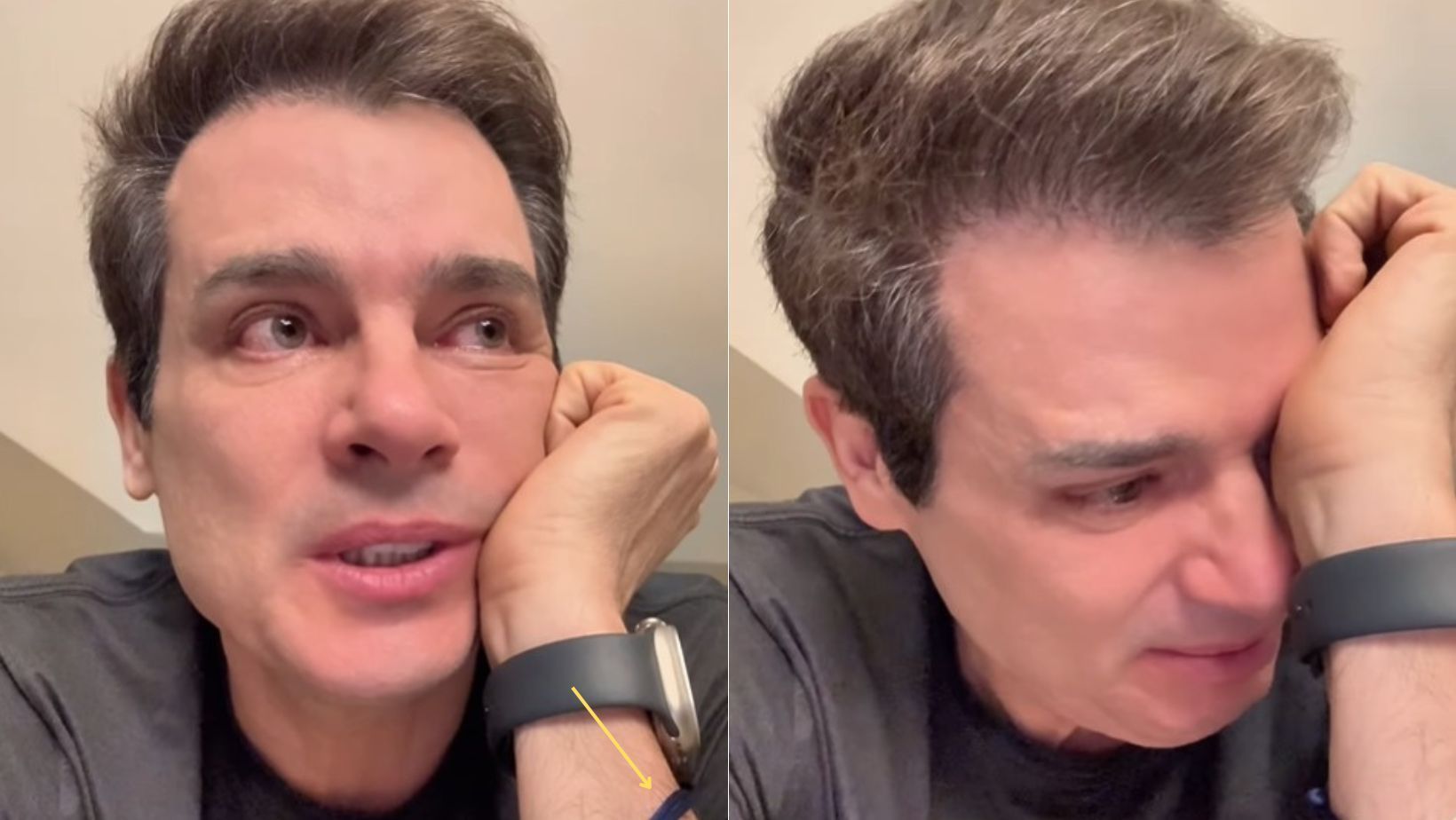 Vídeo: Celso Portiolli chora ao abraçar o pai que morreu há décadas; entenda