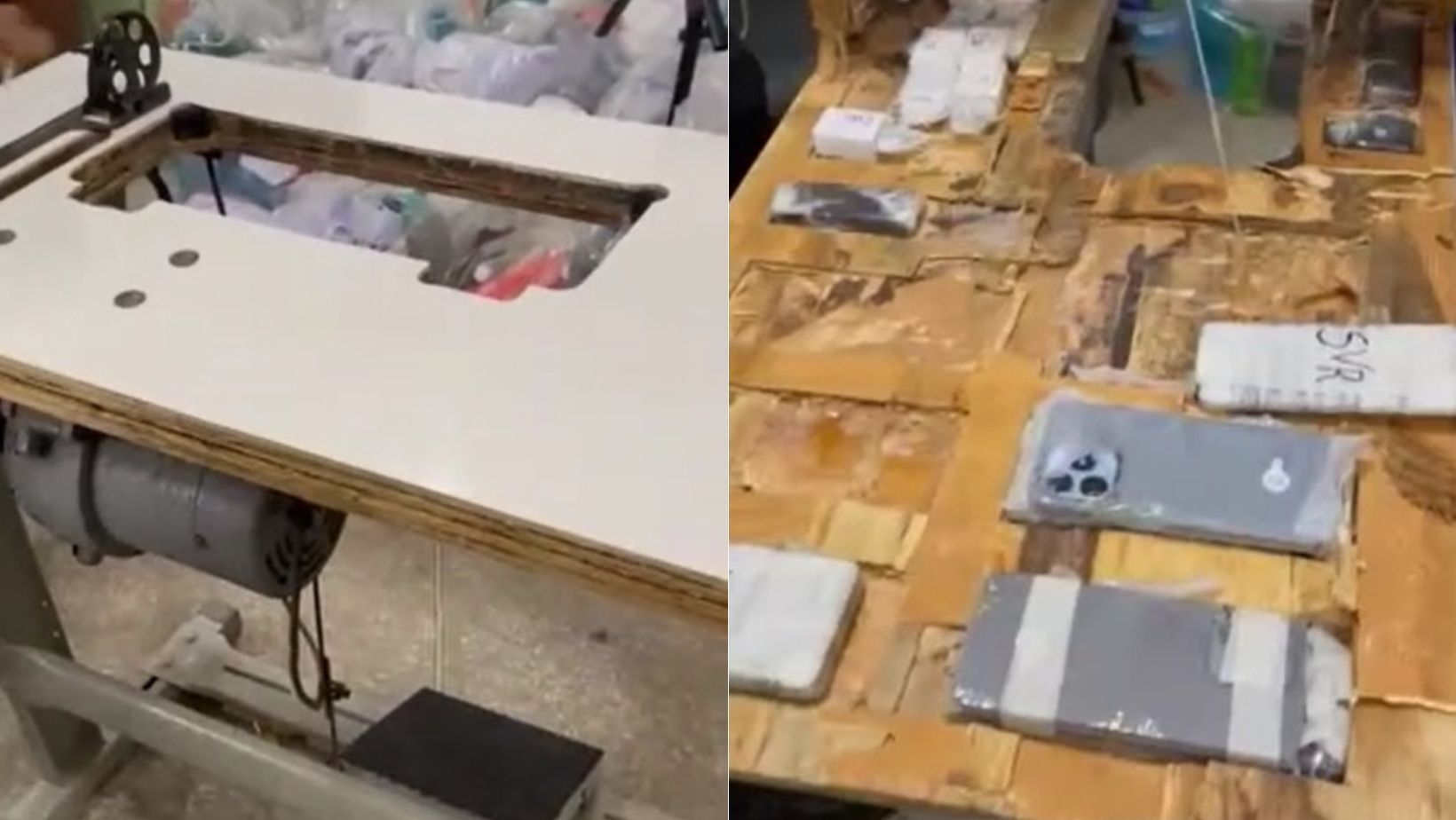 Vídeo: polícia apreende celulares encontrados dentro de máquina de costura doada a presídio
