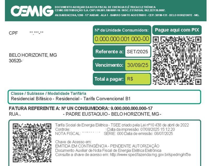 Cemig lança novo modelo de fatura de energia com foco em usabilidade novo layout
