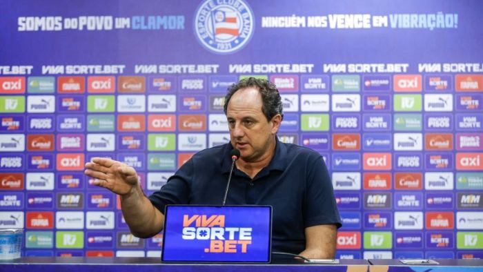Rogério Ceni, técnico do Bahia, em entrevista coletiva na Arena Fonte Nova
