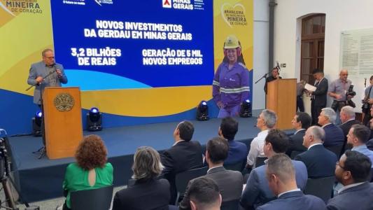 Cerimônia de anúncio do investimento aconteceu ontem em Belo Horizonte